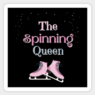 The Spinning Queen- Ice skating Lover Sticker